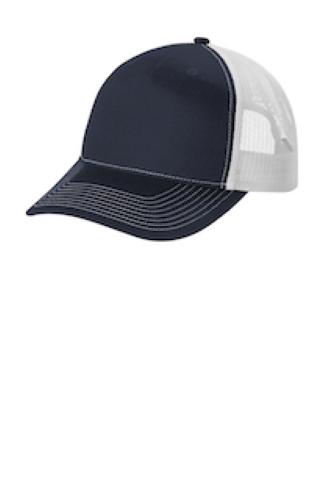Left view of Port Authority Snapback Five-Panel Trucker Cap C115