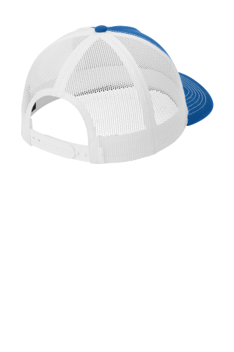 Back view of Port Authority Low-Profile Snapback 5-Panel Trucker Cap C115LP