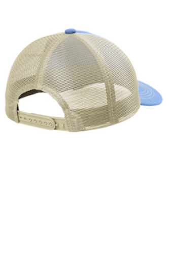Back view of Port Authority Unstructured Snapback Trucker Cap C119
