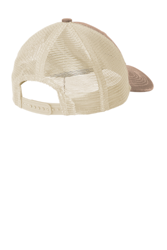 Back view of Port Authority Distressed Mesh Back Cap C600