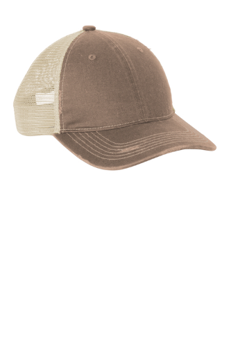 Right view of Port Authority Distressed Mesh Back Cap C600