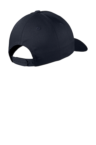 Back view of Port Authority Snapback Fine Twill Cap C801