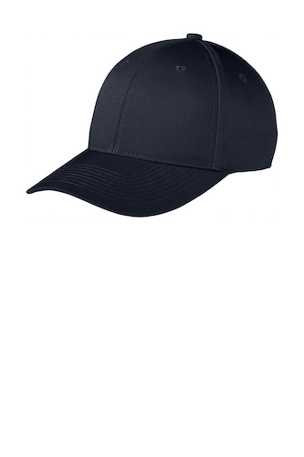 Left view of Port Authority Snapback Fine Twill Cap C801