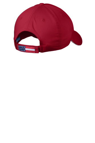 Back view of Port Authority Americana Flag Sandwich Cap