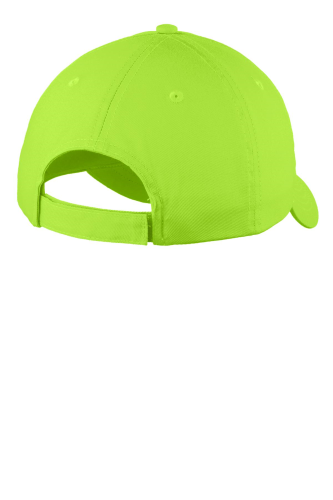 Back view of Port & Company Six-Panel Unstructured Twill Cap