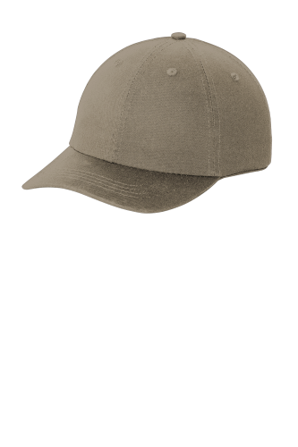 Left view of Port & Company Washed Twill Cap