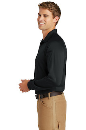 Left view of CornerStone Select Long Sleeve Snag-Proof Tactical Polo