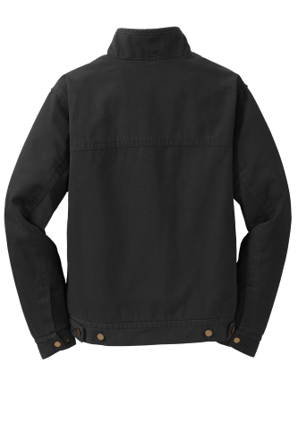 Back view of CornerStone Washed Duck Cloth Flannel-Lined Work Jacket
