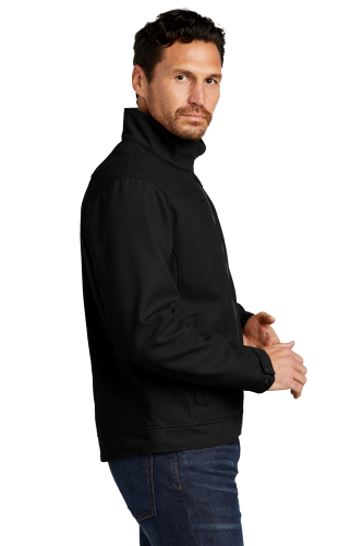Left view of CornerStone Duck Bonded Soft Shell Jacket CSJ60