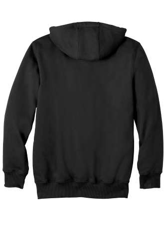Back view of Carhartt Rain Defender Paxton Heavyweight Hooded Zip-Front Sweatshirt