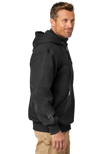 Right view of Carhartt Rain Defender Paxton Heavyweight Hooded Zip Mock Sweatshirt