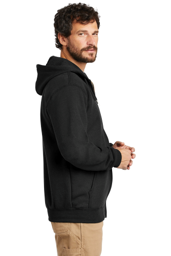Left view of Carhartt Midweight Hooded Zip-Front Sweatshirt