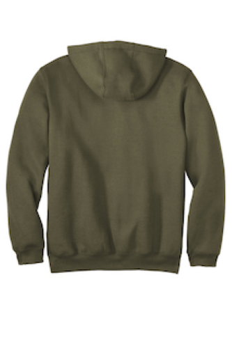 Back view of Carhartt Tall Midweight Hooded Sweatshirt CTTK121