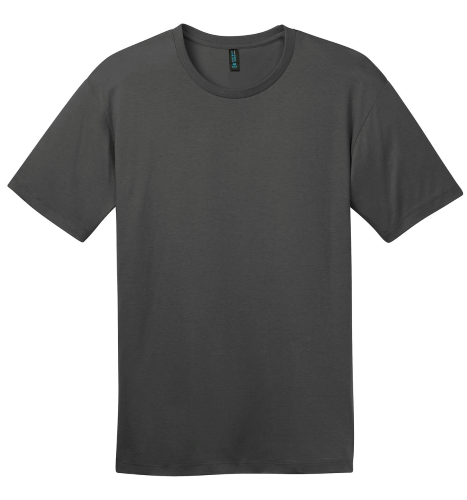 District Made Mens Perfect Weight Crew Tee in Charcoal