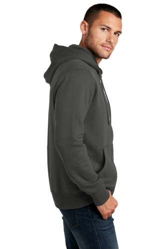 Left view of District Perfect Weight Fleece Full-Zip Hoodie DT1103