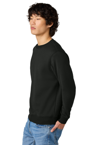 Left view of District ® Perfect Weight ® Fleece Crew