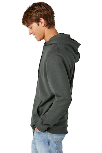 Left view of District Perfect Tri Fleece Pullover Hoodie DT1300