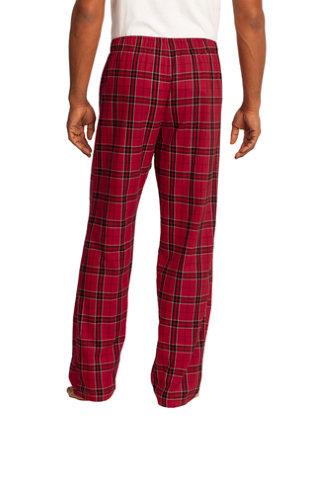 Back view of District Young Mens Flannel Plaid Pant