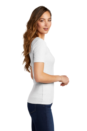 Left view of District Women’s V.I.T. Rib Scoop Neck Tee