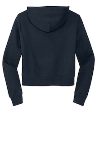 Back view of District Women’s V.I.T. Fleece Full-Zip Hoodie