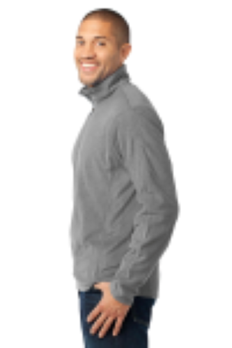 Left view of Port Authority Microfleece 1/2-Zip Pullover.