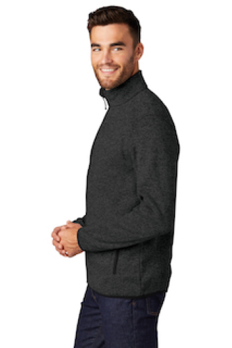 Right view of Port Authority Sweater Fleece Jacket