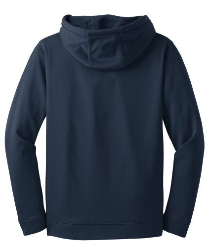 Back view of Sport-Tek Sport-Wick Fleece Hooded Pullover