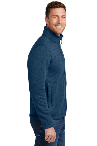 Right view of Port Authority Arc Sweater Fleece Jacket F428
