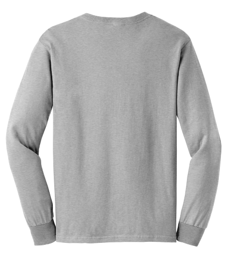 Back view of Gildan Ultra Cotton 100% Cotton Long Sleeve T-Shirt