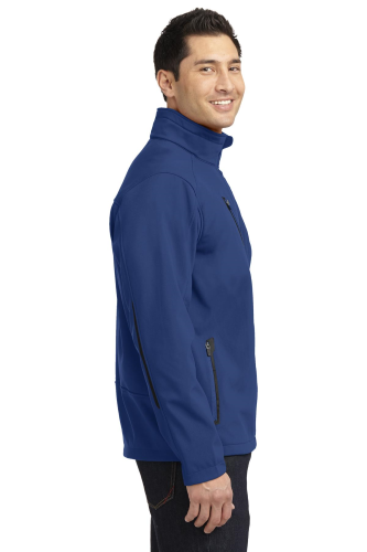 Left view of Port Authority Welded Soft Shell Jacket