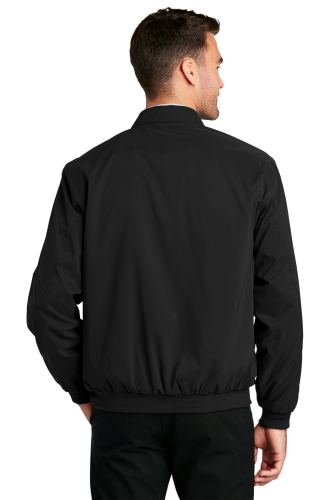 Back view of Port Authority Casual Microfiber Jacket