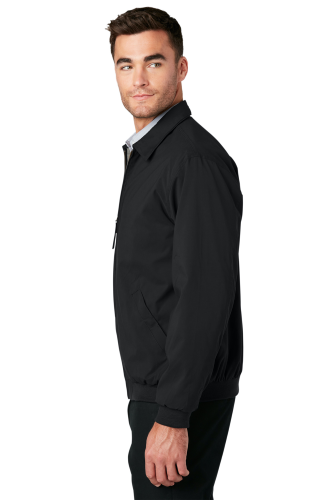Left view of Port Authority Casual Microfiber Jacket