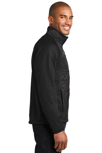 Right view of Port Authority Hybrid Soft Shell Jacket