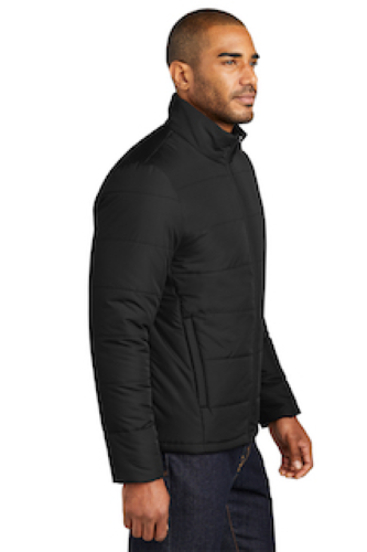 Left view of Port Authority Puffer Jacket J852