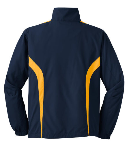 Back view of Sport-Tek Colorblock Raglan Jacket