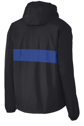 Back view of Sport-Tek Zipped Pocket Anorak