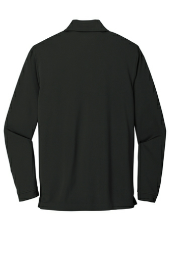 Back view of Dry Zone ® UV Micro-Mesh Long Sleeve Polo