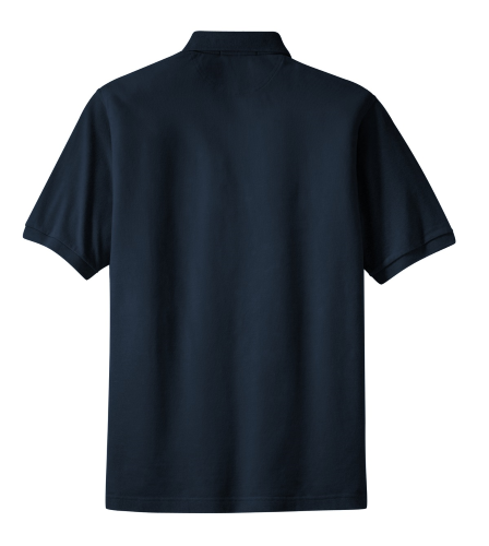 Back view of Port Authority Pique Knit Polo with Pocket