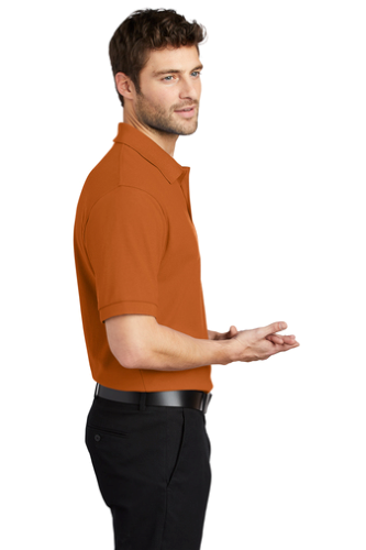 Left view of Port Authority Silk Touch Polo
