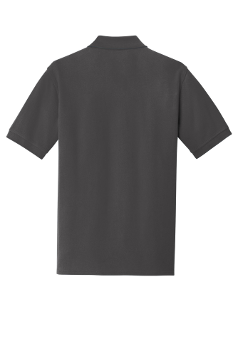 Back view of Port & Company Ring Spun Pique Polo