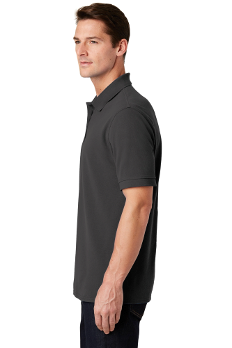 Left view of Port & Company Ring Spun Pique Polo