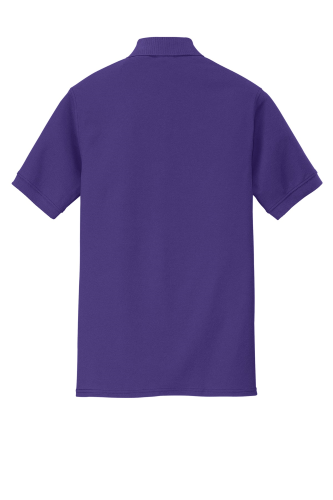 Back view of Port & Company 50/50 Pique Polo