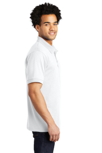 Right view of Port & Company Tall 5.5-Ounce Jersey Knit Polo