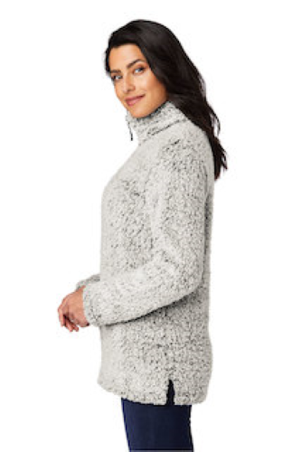 Left view of Port Authority Ladies Cozy 1/4-Zip Fleece L130