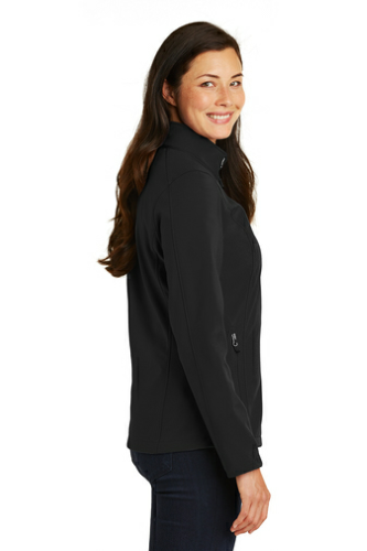 Left view of Port Authority Ladies Core Soft Shell Jacket