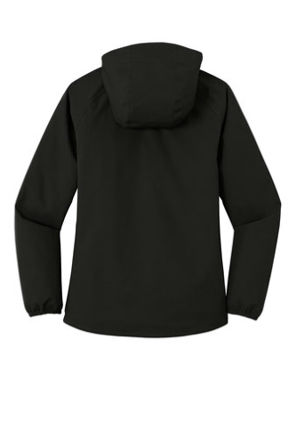 Back view of Ladies Essential Rain Jacket