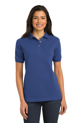 Port Authority Ladies Pique Knit Polo in Royal