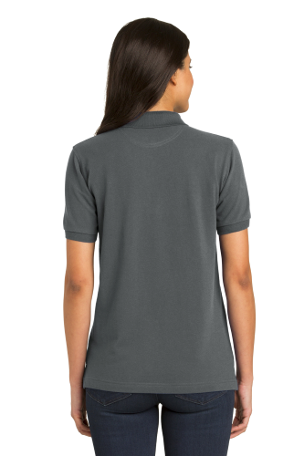 Back view of Port Authority Ladies Pique Knit Polo