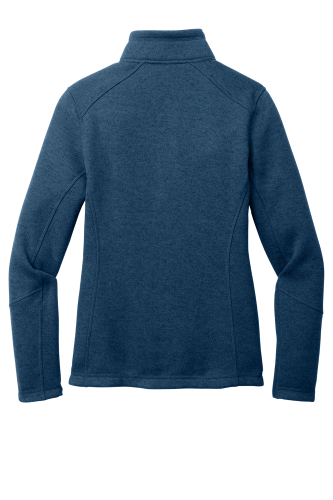Back view of Port Authority Ladies Arc Sweater Fleece Jacket L428