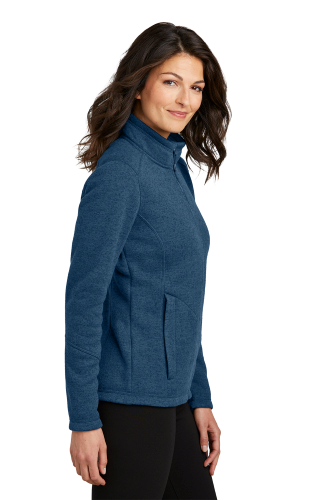Right view of Port Authority Ladies Arc Sweater Fleece Jacket L428